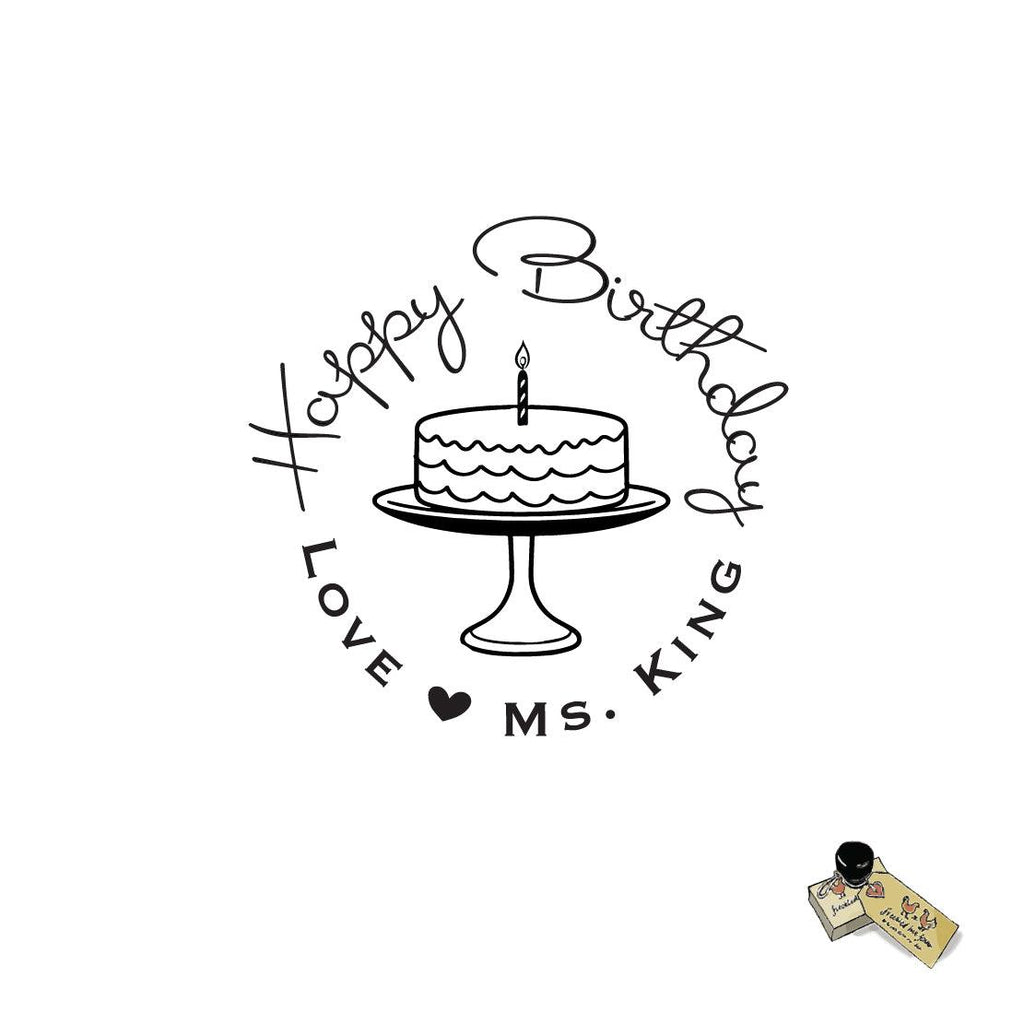Happy Birthday Stamp for Teachers – Classroom Birthday Wishes Stamp