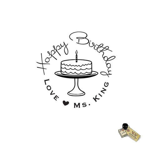 Happy Birthday Stamp for Teachers – Classroom Birthday Wishes Stamp