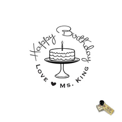 Happy Birthday Stamp for Teachers – Classroom Birthday Wishes Stamp