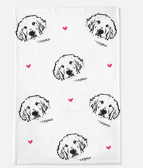 Custom Pet Portrait Blanket – Personalized Minky Fleece