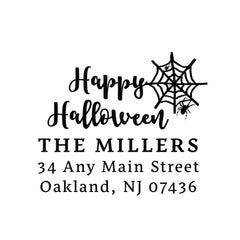 Happy Halloween Stamp | Retun Address Personalized Custom | Rubber or Self Inking Stamp