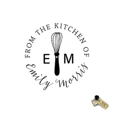 Whisk Kitchen Custom Stamp – Personalized Baking Stamp