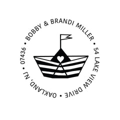 paper sailboat stamp address