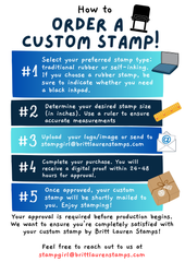 Custom Logo for Self-Inking Stamp - Package Branding - Use Your Image