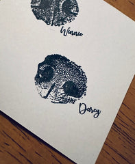 Custom Dog Nose Print Rubber Stamp – A Sweet Keepsake of Your Best Friend