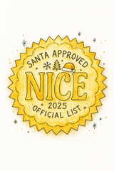 2025 Personalized Santa Letters from the North Pole – Magical Holiday Keepsake with Foil Santa Nice Sticker
