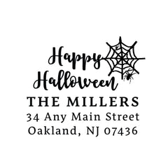 Happy Halloween Stamp | Retun Address Personalized Custom | Rubber or Self Inking Stamp